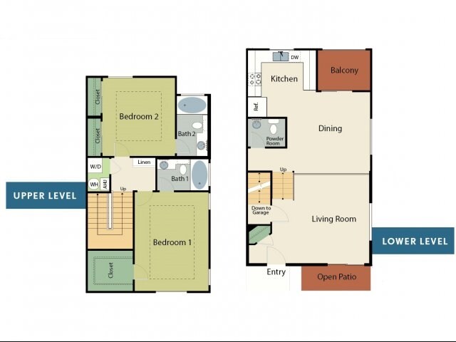 2BR/2.5BA - Adora Townhomes