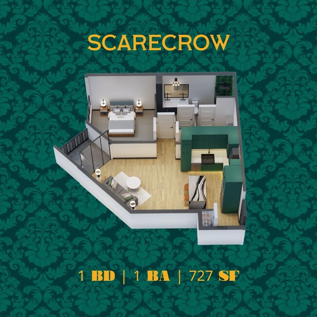 Floorplan - Lux: Katz on Main / Wonderland in Crossroads