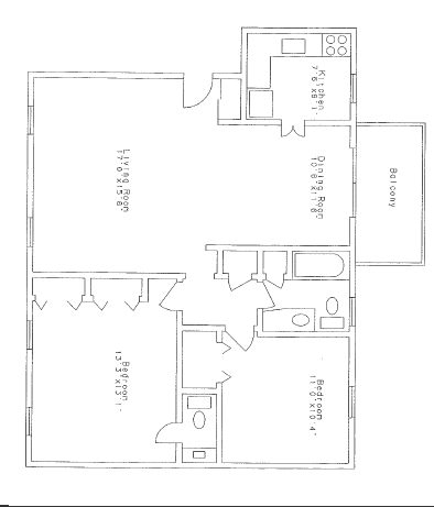 2BR/1.5BA - Holly House Apartments