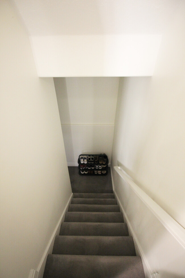 Stairway to garage - 625 E 200 S