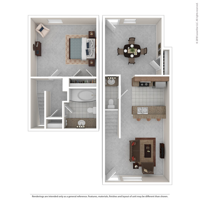 Floorplan - Huntington Townhomes