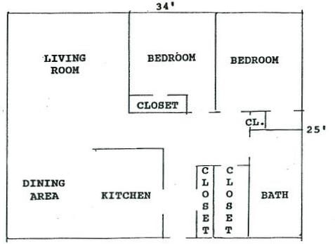 2br/1ba - Park South Apartments