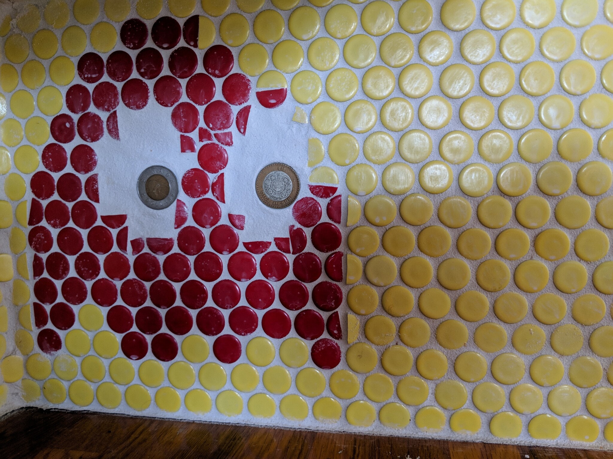 Fun tilework :) - 5259 Aldama St