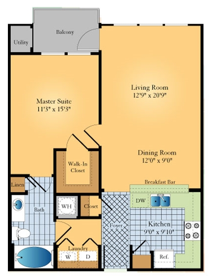 1BR/1BA - Madison Square at Dunwoody