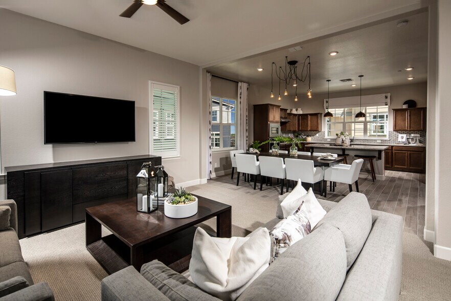 View of Kitchen and dining from great room - 32 Irby Ranch Dr