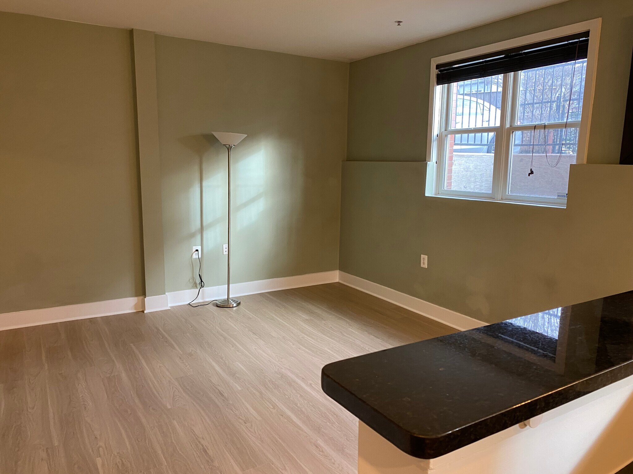 View of the living room from the kitchen - 1425 11th Street Northwest
