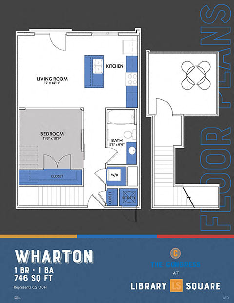 Floorplan - The Congress at Library Square