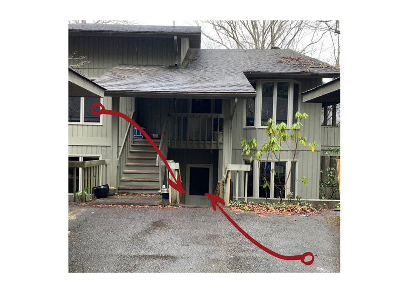 Lower level unit. Roughly 8 steps - 101 Dundee Ln