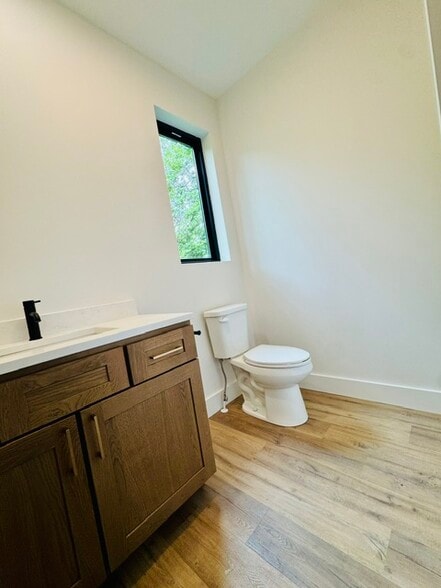 Half bath on main floor for tenant and guests use (framed mirrors to be installed prior to move in) - 20 Leap Frog Park