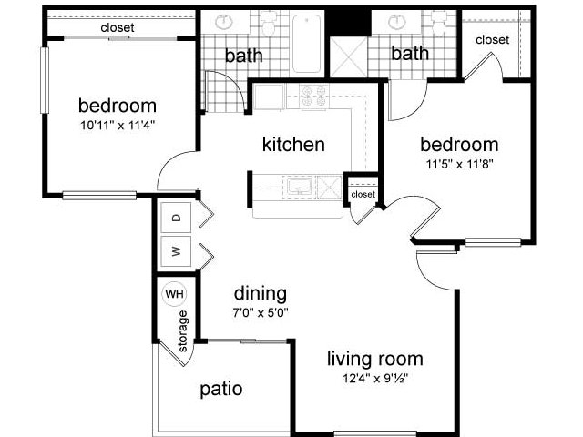 2BR/2BA - Cypress Point Retirement Community