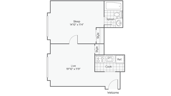Floorplan - Maurice Dear Apartments
