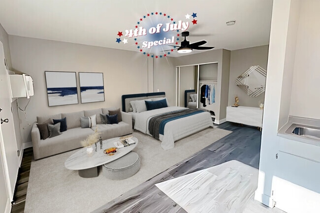 Living Area - Park Avenue Apartments