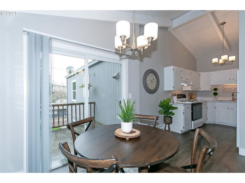 Dining Room, Kitchen, and Deck - 615 6th St