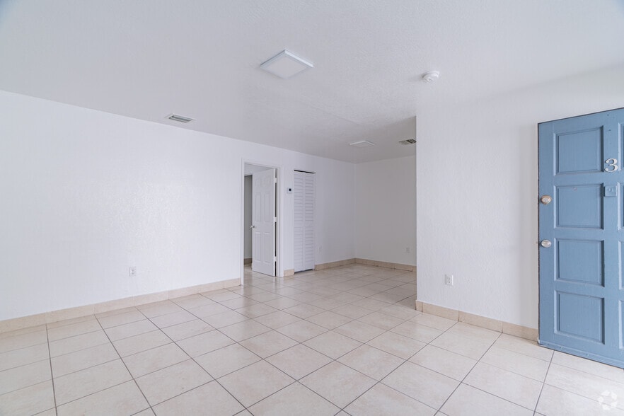 1BR, 1BA Unit 3 Living Room - 2030 Apartments