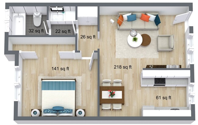 Floorplan - Comfortable, Modern Living with Easy Access – Discover Arroyo Vista Apartments