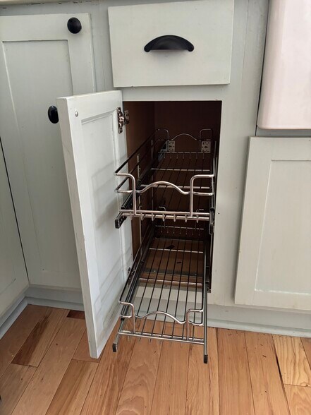 pull out cabinet storage - 127 Shelburne Rd