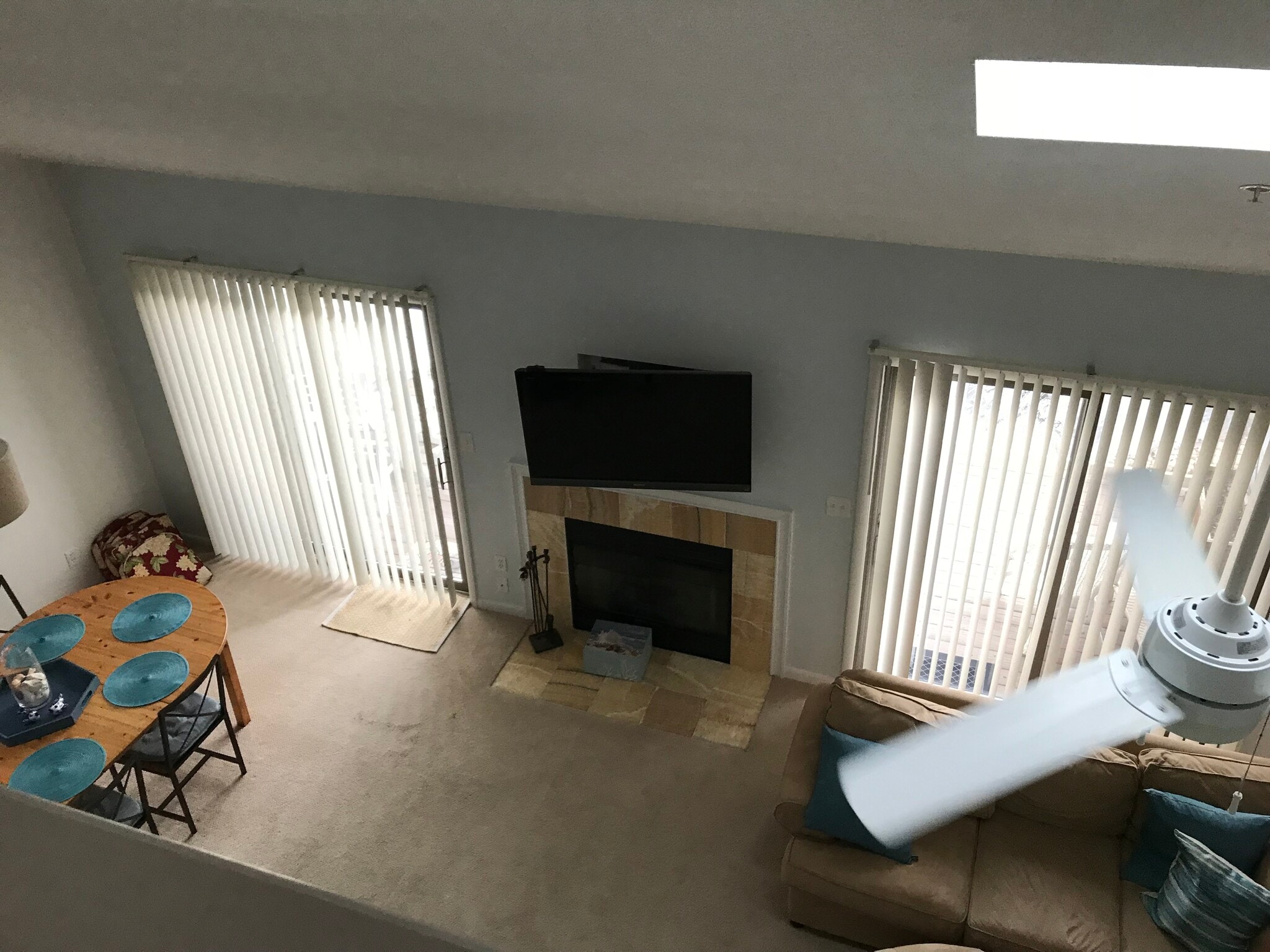 Looking into Great Room from loft - 20842 East Dr