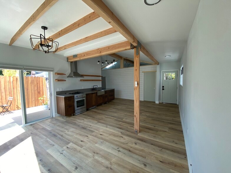 Large open concept living room and kitchen - 3605 Helms Ave
