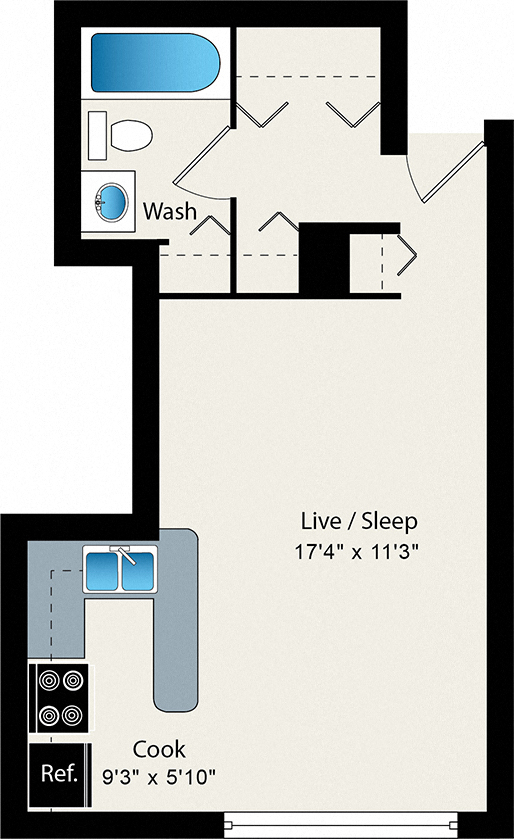 Floorplan - Reside on Roscoe