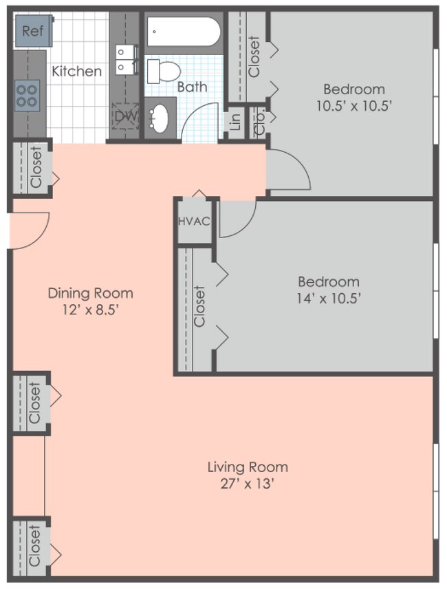 Floorplan - Barrington Park Apartments