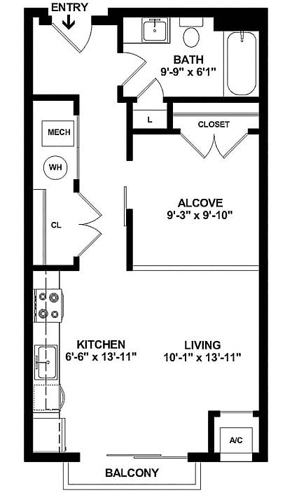 S1 Floorplan with Dimensions - Maple and Main