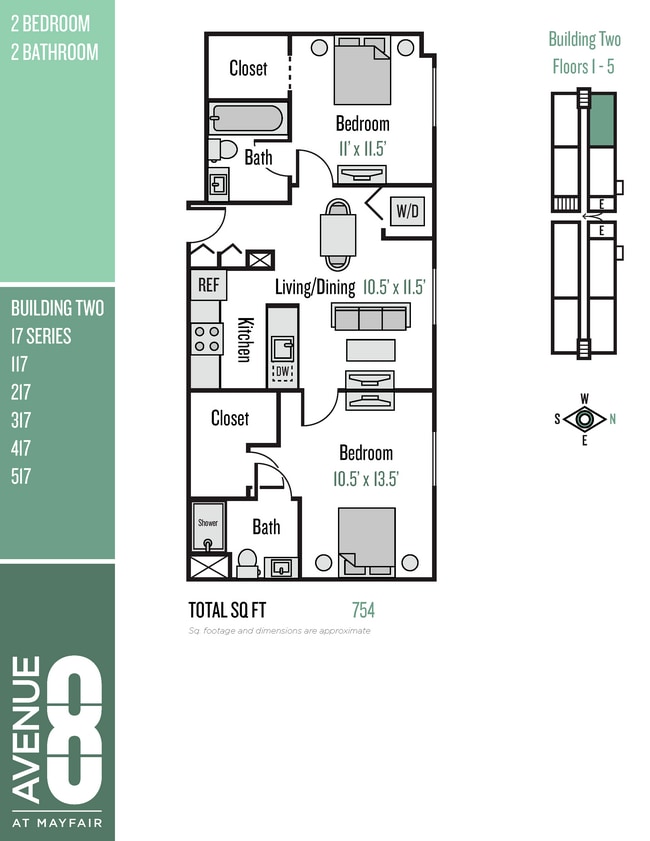 Floorplan - Avenue 8 at Mayfair
