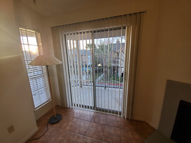 Living Area through balcony - 2121 Hepburn St