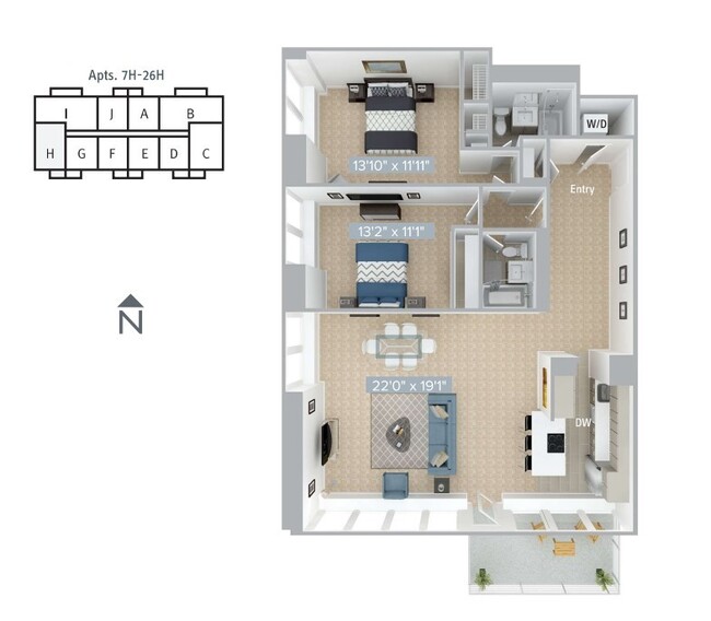 Floorplan - Avalon at Prudential Center