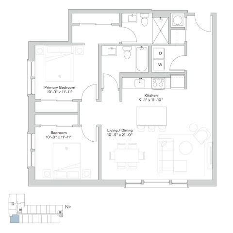 Floorplan - 520 E Armour