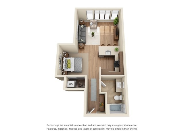 Studio 1 bath - Park 19