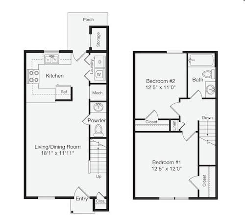 2BR/1BA - Maple Glen Apartments