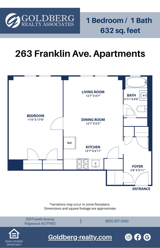Floorplan - 263 Franklin Ave. Apartments