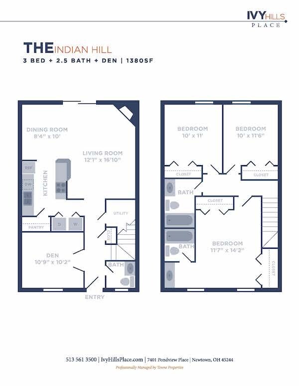 Floorplan - Ivy Hills Living Spaces
