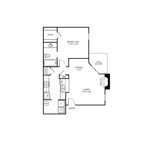 Huxley-FloorPlans_A1 698 SF.png - The Huxley