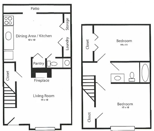 Floorplan - Hollymead Square Townhomes