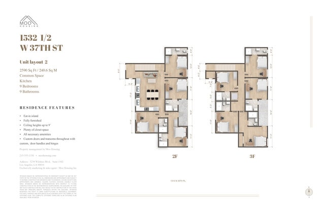 1532 1/2 Floorplan - 1530 W 37th St -- Housing near USC/Ktown