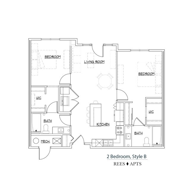 Floorplan - Rees Apartments