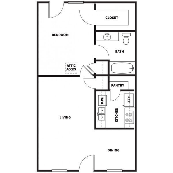 Floorplan - Stones Throw Apartments