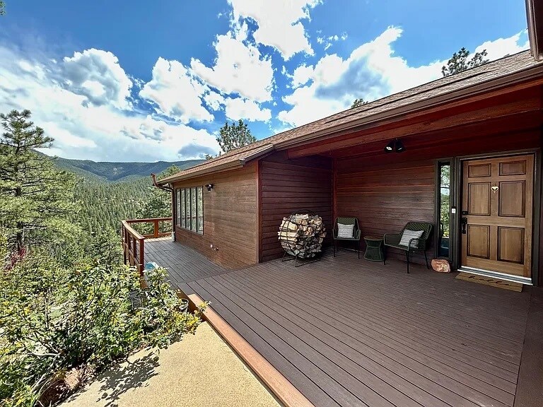 Front door and deck - 519 Sugarloaf Rd