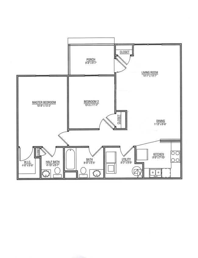 Floorplan - Twin Lakes Apartments