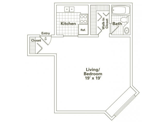 Floorplan - Oak Park City Apartments