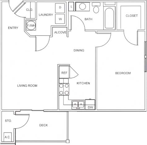 Deluxe one bedroom - Sycamore Springs