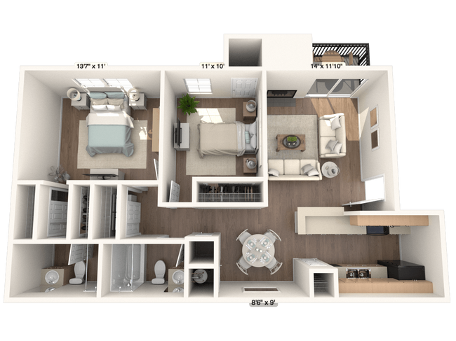 Floorplan - The Sage at 1955