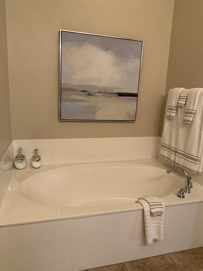 Inviting master bathroom separate sitting bathtub - 19475 N Grayhawk Dr