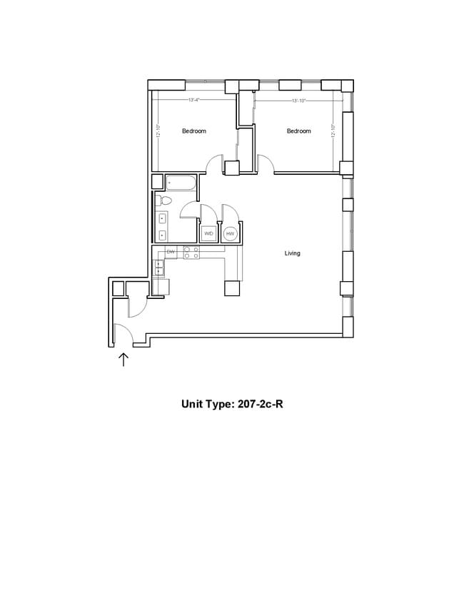 Floorplan - Mid City Apartments