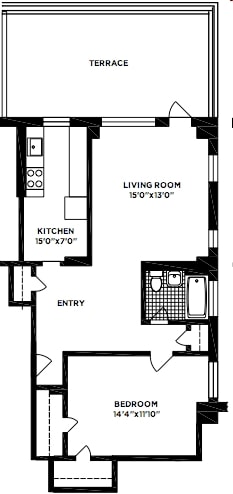 1BR/1BA - 178  Clinton Street