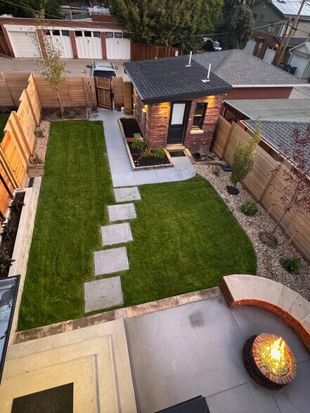 Backyard with large shed - 2635 W 33rd Ave