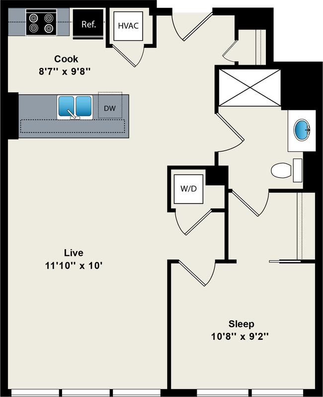 Floorplan - Reside on Green Street