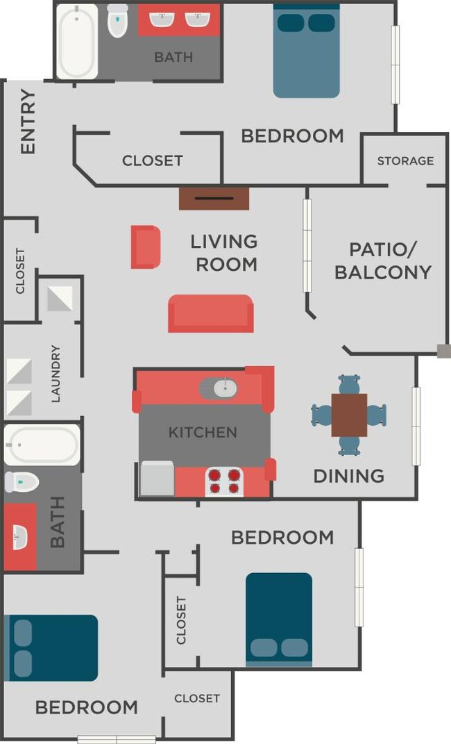 Floorplan - Autumn Park Apartments