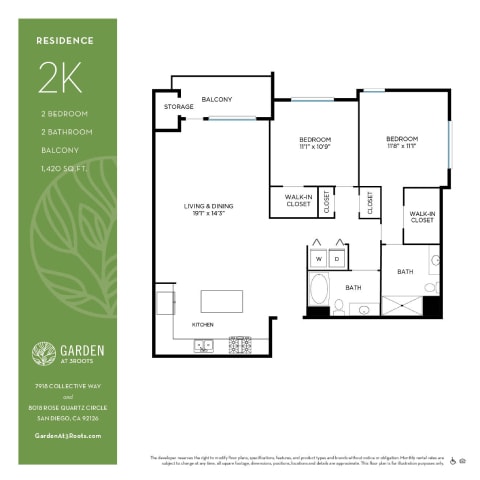 Floorplan - Garden at 3Roots